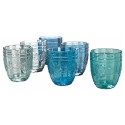 Set aus 6 Wassergläsern 265ml aus Glas mit arabeskem Design Syrah Ocean Sales