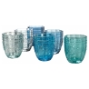Set aus 6 Wassergläsern 265ml aus Glas mit arabeskem Design Syrah Ocean Sales