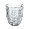 Set aus 6 Wassergläsern 265ml aus Glas mit arabeskem Design Syrah Ocean Modell