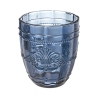 Set aus 6 Wassergläsern 265ml aus Glas mit arabeskem Design Syrah Ocean Eigenschaften