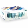Set aus 6 Wassergläsern 265ml aus Glas mit arabeskem Design Syrah Ocean 