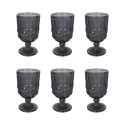 6er-Set Weingläser 300ml aus Glas mit erhabenem Design Nobilis C Aktion