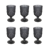 6er-Set Weingläser 300ml aus Glas mit erhabenem Design Nobilis C Aktion