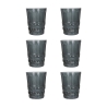 Set aus 6 Wassergläsern 240ml mit Reliefdekor Nobilis Aktion