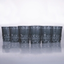 Set aus 6 Wassergläsern 240ml mit Reliefdekor Nobilis Sales