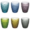 Set aus 6 Wassergläsern 300ml mit Reliefmuster Koralight Aktion