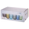 Set aus 6 Wassergläsern 300ml mit Reliefmuster Koralight Maße