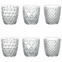 6-teiliges Set Wassergläser transparent Glas 325ml Diversity Aktion