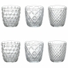 6-teiliges Set Wassergläser transparent Glas 325ml Diversity Aktion