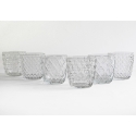6-teiliges Set Wassergläser transparent Glas 325ml Diversity Rabatte
