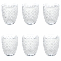 Set mit 6 Wassergläsern 325ml aus klarem Glas Castle Aktion