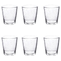 Set mit 6 transparenten Wassergläsern aus mundgeblasenem Glas 300ml Cancun Aktion