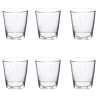 Set mit 6 transparenten Wassergläsern aus mundgeblasenem Glas 300ml Cancun Aktion