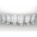 Set mit 6 transparenten Wassergläsern aus mundgeblasenem Glas 300ml Cancun Angebot