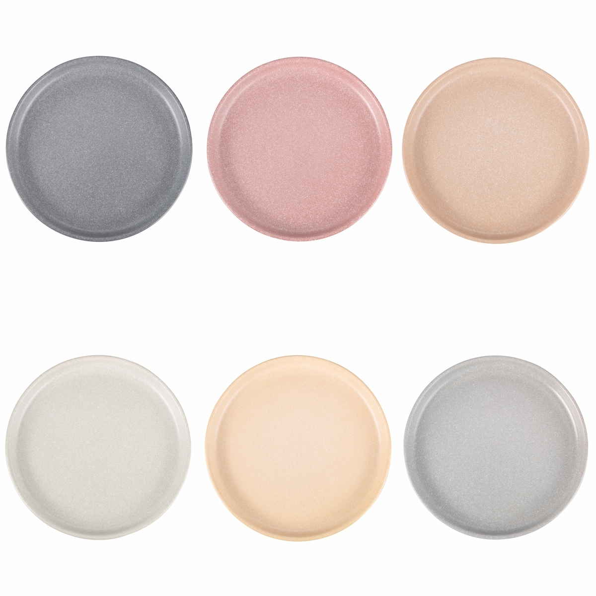 6-teiliges Dessertteller-Set aus Steingut, matt, Ø21cm, Berlin 3 Aktion 6-teiliges Dessertteller-Set aus Steingut, matt, Ø21cm, Berlin 3 Aktion