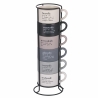 Set aus 6 Porzellan-Espressotassen 90ml mit Ständer Victionary Week Aktion