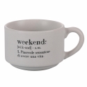 Set aus 6 Porzellan-Espressotassen 90ml mit Ständer Victionary Week Auswahl