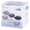 6er-Set Espressotassen aus Porzellan 90ml mit Untertasse Shade of Ocean Modell