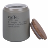 Graue Kaffeedose mit Bambusdeckel 0,8L Victionary E Sales
