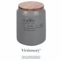 Graue Kaffeedose mit Bambusdeckel 0,8L Victionary E Angebot