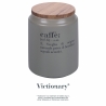 Graue Kaffeedose mit Bambusdeckel 0,8L Victionary E Angebot