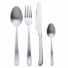 24-teiliges Besteckset aus Edelstahl, matt Silber, Round Sales
