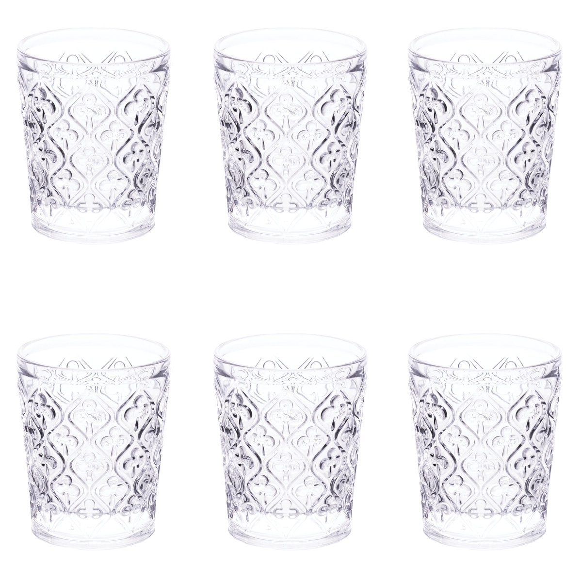 6-teiliges Trinkgläser-Set aus Glas mit texturierter Oberfläche 240 ml Marrakech Aktion 6-teiliges Trinkgläser-Set aus Glas mit texturierter Oberfläche 240 ml Marrakech Aktion