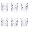 6-teiliges Trinkgläser-Set aus Glas mit texturierter Oberfläche 240 ml Marrakech Aktion