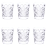 6-teiliges Trinkgläser-Set aus Glas mit texturierter Oberfläche 240 ml Marrakech Aktion