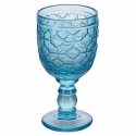 6er Set Gläser aus Glas mit strukturierter Oberfläche 280ml Geometrie Ocean Lagerbestand