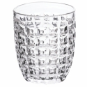Set aus 6 Wassergläsern 350ml mit geprägter Oberfläche im Geometrie-Design Sales