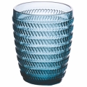 Set aus 6 Wassergläsern 350ml mit geprägter Oberfläche im Geometrie-Design Lagerbestand