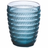 Set aus 6 Wassergläsern 350ml mit geprägter Oberfläche im Geometrie-Design Lagerbestand
