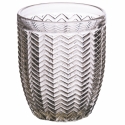 Set aus 6 Wassergläsern 350ml mit geprägter Oberfläche im Geometrie-Design Auswahl