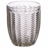 Set aus 6 Wassergläsern 350ml mit geprägter Oberfläche im Geometrie-Design Auswahl