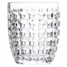 Set aus 6 Wassergläsern 350ml mit geprägter Oberfläche im Geometrie-Design Modell