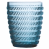Set aus 6 Wassergläsern 350ml mit geprägter Oberfläche im Geometrie-Design Kosten