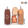 5-teiliges Gewürz-Set mit Steinzeug-Ölflasche Victionary A Aktion