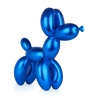 Skulptur Ballonhund blau Statue Harz Metalleffekt Mira XL Verkauf