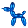 Skulptur Ballonhund blau Statue Harz Metalleffekt Mira XL Angebot