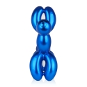 Skulptur Ballonhund blau Statue Harz Metalleffekt Mira XL Sales