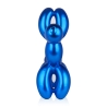 Skulptur Ballonhund blau Statue Harz Metalleffekt Mira XL Sales