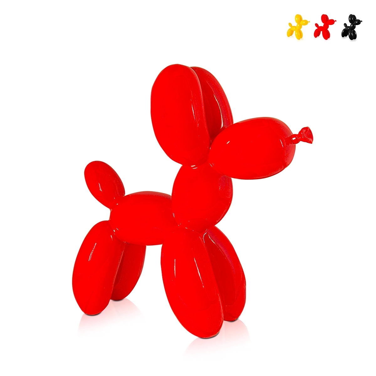 Skulptur Ballonhund aus lackiertem Harz moderne Statue Mira-L Maße Skulptur Ballonhund aus lackiertem Harz moderne Statue Mira-L Maße
