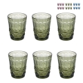 Set aus 6 Wassergläsern 280ml mit Reliefdekor Nobilis 2 Aktion