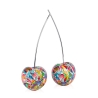 Skulptur Kirschpaar Harz Graffiti Pop Art Alma-PA Angebot
