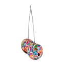 Skulptur Kirschpaar Harz Graffiti Pop Art Alma-PA Sales