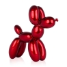 Skulptur Ballonhund Statue Harz Metalleffekt Mira-M 
