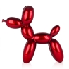 Skulptur Ballonhund Statue Harz Metalleffekt Mira-M 