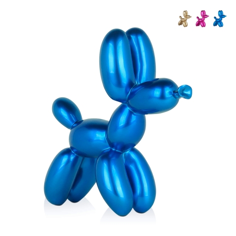 Skulptur Ballonhund aus lackiertem Harz, Design MiniMira-M Aktion