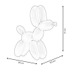Skulptur Ballonhund aus lackiertem Harz, Design MiniMira-M 